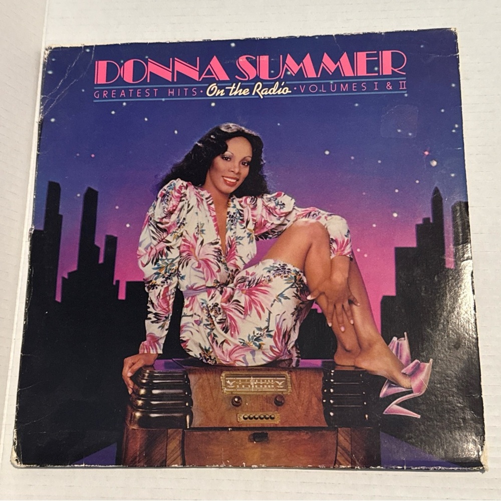 Vintage Vinyl Record with Retro Cover Art
